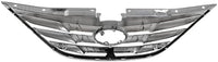 Front Grille Assembly Chrome Shell And Insert Direct Replacement Compatible With 2011-2013 Hyundai Sonata HY1200154 863503S100