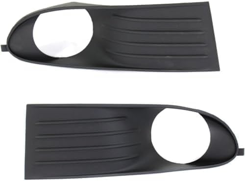 Set Of 2 Front Fog Light Molding Primed Plastic Right Passenger & Left Driver Side Direct Replacement Compatible With 2009-2013 Dodge Journey CH1039119 CH1038119 5178284AB 5178285AB