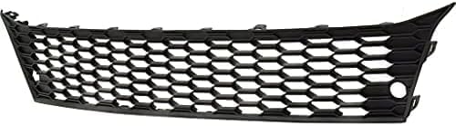 Front Bumper Lower Grille Textured Plastic Direct Replacement Compatible With 2018-2019 Mitsubishi Outlander MI1036111 6402A505