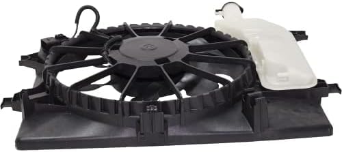 Front A/C Condenser Cooling Fan Assembly Plastic Direct Replacement Compatible with 2011-2013 Hyundai Elantra / 2013-2015 GT / 2014 Kia Forte HY3115133 253803X100