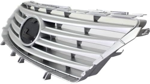 Front Grille Painted Silver Shell And Insert Plastic Direct Replacement Compatible With 2010-2012 Lexus ES350 LX1200130 5311233080