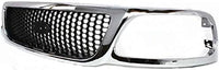 Front Grille Chrome Shall And Honeycomb Insert Direct Replacement Compatible With 1999-2003 Ford F-150/1999 F-250 FO1200404 3L3Z8200BB