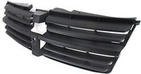 Front Grille Textured Dark Gray Shell And Insert Plastic Direct Replacement Compatible With 2008-2010 Dodge Grand Caravan CH1200310 5113126AA