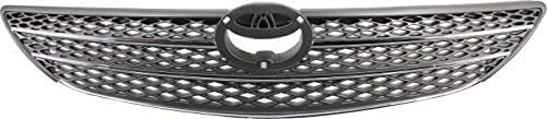 Front grille Assembly Painted Gray Shell And Insert Plastic Direct Replacement Compatible With 2002-2004 Toyota Camry TO1200233 53101AA020
