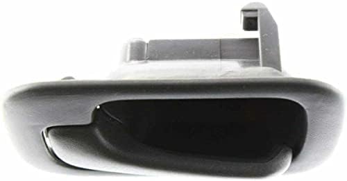 Front Or Rear Interior Door Handle Gray Plastic Left Driver Side Direct Replacement Compatible with 1992-1995 Honda Civic HO1352112 72160SR4A02ZA