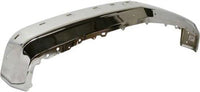 Front Bumper Face Bar Chrome With Pad Holes + Center Filler Primed Direct Replacement Compatible With 1994-2002 Chevrolet & GMC C/K-Series GM1002802 GM1087180 15574111 12376285