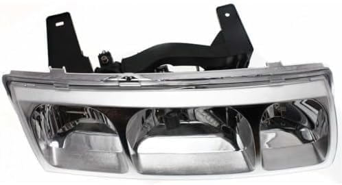 Set Of 2 Front Headlight Assembly With Black Interior Right Passenger & Left Driver Side Direct Replacement Compatible With 2002-2004 Saturn Vue GM2502228 GM2503228 22702945 22702946