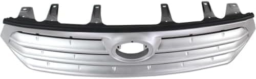 Front Grille Assembly Painted Silver Shell And Insert Direct Replacement Compatible With 2011-2013 Toyota Highlander TO1200346 531010E020