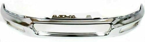 Front Bumper Face Bar Chrome Steel + Upper Cover Primed Direct Replacement Compatible With 2004-2006 Ford F-150 FO1000561 FO1002390 4L3Z17D957DA 4L3Z17757BA