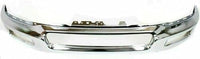 Front Bumper Face Bar Chrome Steel + Upper Cover Primed Direct Replacement Compatible With 2004-2006 Ford F-150 FO1000561 FO1002390 4L3Z17D957DA 4L3Z17757BA