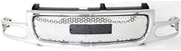 Front Grille Shell And Insert Chrome Direct Replacement Compatible With 2001-2006 GMC Yukon GM1200510 19130789