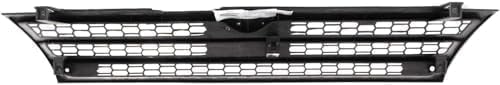 Front Grille Textured Gray Shell And Insert Plastic Direct Replacement Compatible With 1995-1997 Nissan Altima NI1200168 623104E825