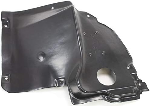 Front Lower Section Fender Liner Right Passenger Side Direct Replacement Compatible With 2001-2007 Mercedes Benz C-Class MB1249114 2038810423 2038840822