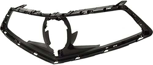 Front Grille Frame Textured Plastic Direct Replacement Compatible With 2018-2020 Acura TLX AC1200131 71121TZ3A11
