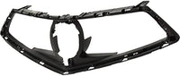 Front Grille Frame Textured Plastic Direct Replacement Compatible With 2018-2020 Acura TLX AC1200131 71121TZ3A11