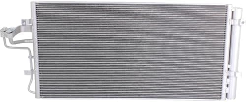Front A/C Condenser Aluminum Core Direct Replacement Compatible With 2010-2012 Hyundai Genesis Coupe HY3030147 976062M000