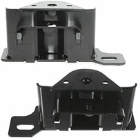 Set of 2 Front Bumper Bracket Left Driver & Right Passenger Side Direct Replacement Compatible With 2003-2006 Chevrolet Silverado GM1066147 GM1067147 12335636 12335637