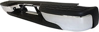 Step Bumper Face Bar With Pad Provision And Mounting Bracket Chrome Direct Replacement Compatible With 1999-2006 GMC Sierra/Chevrolet Silverado 1500 GM1103123 12496087