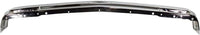 Front Bumper Face Bar Chrome Steel Without Molding Holes Direct Replacement Compatible With 1983-1990 Chevrolet S10 Blazer / 1982-1990 Pickup GM1002365 14033726