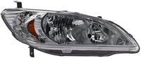 Set Of 2 Front Headlight Lens And Housing Right Passenger & Left Driver Side Direct Replacement Compatible With 2004-2005 Honda Civic HO2503121 HO2502121 33101S5AA51 33151S5AA51