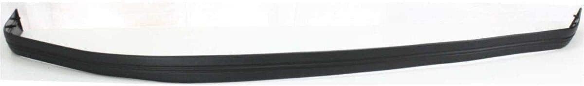 Front Bumper Chrome without Air Holes + Molding + Lower Valance Panel Textured Direct Replacement Compatible With Ford F-150 / Bronco 1992-1996 FO1002237 FO1057220 FO1095154