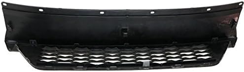 Front Bumper Lower Grille Textured Gray Plastic Direct Replacement Compatible With 2015-2017 Honda Fit HO1036121 71102T5RA00