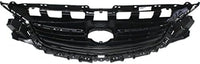 Front Grille Assembly Textured Gray Shell and Insert Plastic Direct Replacement Compatible With 2014-2017 Mazda 6 MA1200192 GHP950712E