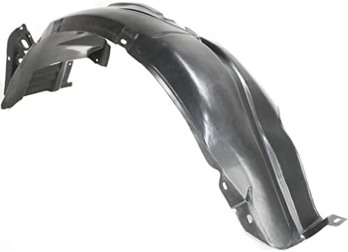Front Engine Splash Shield Under Cover Plastic + Fender Liners Left Driver & Right Passenger Side Direct Replacement Compatible with 2009-2013 Nissan Altima