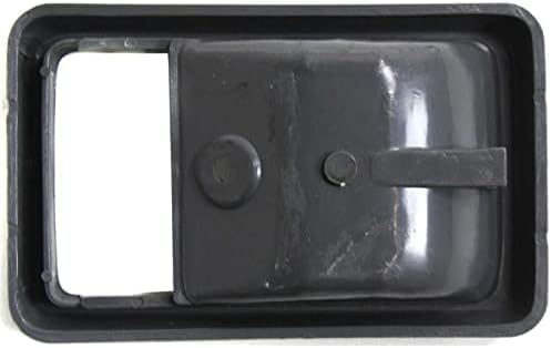 Set of 2 Front Inside Door Handle Cases Gray Plastic Right Passenger & Left Driver Side Direct Replacement Compatible with 1984-1989 Toyota Pickup TO1356101 6927789104B2
