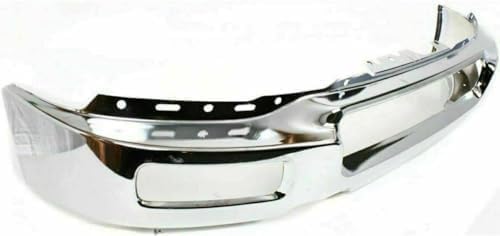 Front Bumper Face Bar Chrome Steel + Upper Cover Primed Direct Replacement Compatible With 2004-2006 Ford F-150 FO1000561 FO1002390 4L3Z17D957DA 4L3Z17757BA