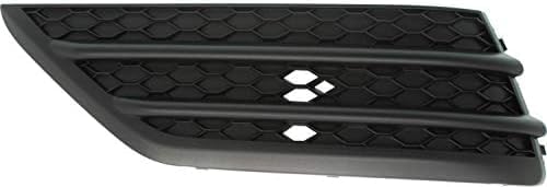 Set of 2 Front Bumper Outer Grille Textured Left Driver & Right Passenger Side Direct Replacement Compatible with 2016-2018 Honda Pilot HO1038130 HO1039130 71102TG7A00 71107TG7A00