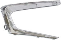 Set Of 2 Front Bumper Molding Chrome Plastic Left Driver & Right Passenger Side Direct Replacement Compatible With 2016-2018 Chevrolet Malibu GM1039196 GM1038196
