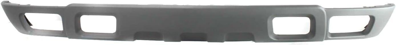 Front Bumper Upper Cover + Lower Valance Air Deflector Textured Gray Direct Replacement Compatible With 2003-2006 Chevrolet Silverado 2500HD 3500 GM1051109 GM1092173 15139804 10367213