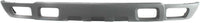 Front Bumper Upper Cover + Lower Valance Air Deflector Textured Gray Direct Replacement Compatible With 2003-2006 Chevrolet Silverado 2500HD 3500 GM1051109 GM1092173 15139804 10367213