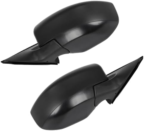 Set Of 2 Front Power Mirror Non-Folding Non-Heated Primed Plastic Left Driver & Right Passenger Side Direct Replacement Compatible With 2013-2018 Nissan Altima NI1321223 NI1320223