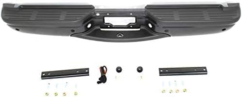 Step Bumper Assembly Primed With Rear Object Sensor Holes & Brackets Direct Replacement Compatible With 2001-2007 Ford F-250 F-350 Super Duty 3C3Z17906BA-PFM