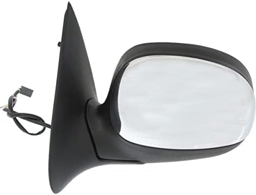 Set of 2 Front Power Mirror Manual Folding Non-Heated Chrome Right Passenger & Left Driver Side Direct Replacement Compatible With 1997-1999 Ford F-250/1997-2004 F-150 FO1320138