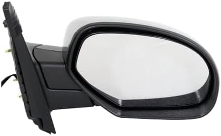 Set Of 2 Front Power Mirror Manual Folding Heated Chrome Right & Left Side Direct Replacement Compatible With 2007-2013 Chevrolet Silverado / 2007-2014 Suburban Avalanche Sierra 1500