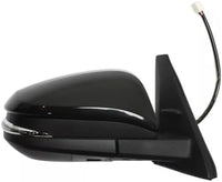 Set Of 2 Front Power Mirror Manual Folding Heated Primed Right Passenger & Left Driver Side Direct Replacement Compatible With 2014-2018 Toyota 4Runner TO1321312 TO1320312