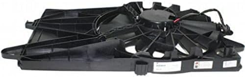 Front Radiator Cooling Fan Assembly Plastic Direct Replacement Compatible with 2012-2019 Fiat 500 FI3115100 68184569AC