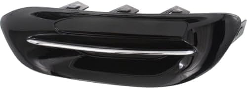 Set Of 2 Front Fog Light Cover With Chrome Trim Right Passenger & Left Driver Side Direct Replacement Compatible With 2013-2014 Dodge Dart CH1039142 CH1038142 68163980AA 68163981AA