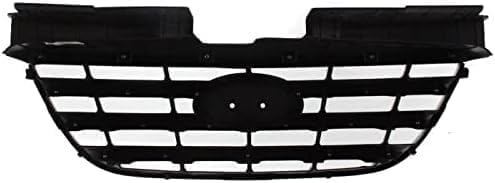 Front Grille Primed Shell With Chrome Insert Molding Plastic Direct Replacement Compatible With 2007-2010 Hyundai Elantra HY1200145 863502H000
