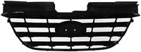 Front Grille Primed Shell With Chrome Insert Molding Plastic Direct Replacement Compatible With 2007-2010 Hyundai Elantra HY1200145 863502H000