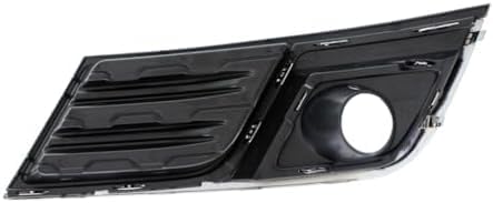 Set Of 2 Front Fog Light Moldings Plastic With Chrome Trim Left Driver & Right Passenger Side Direct Replacement Compatible With 2013-2017 Chevrolet Traverse GM1039148 GM1038148