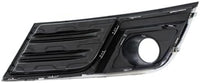 Set Of 2 Front Fog Light Moldings Plastic With Chrome Trim Left Driver & Right Passenger Side Direct Replacement Compatible With 2013-2017 Chevrolet Traverse GM1039148 GM1038148