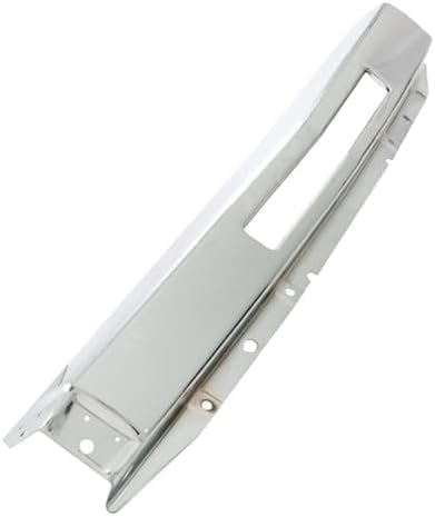 Front Bumper Impact Bar Chrome + Lower Valance Textured + End Caps Plastic Left Driver & Right Passenger Side Direct Replacement Compatible With 2009-2013 Chevrolet Silverado 1500
