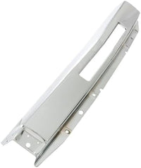 Front Bumper Impact Bar Chrome + Lower Valance Textured + End Caps Plastic Left Driver & Right Passenger Side Direct Replacement Compatible With 2009-2013 Chevrolet Silverado 1500