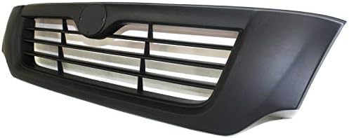 Front Grille Assembly Primed Shell and Insert Plastic Direct Replacement Compatible With 1998-2000 Mazda Pickup MA1200153 1F0050710