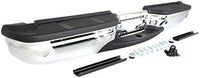 Rear Bumper Face Bar With Mounting Bracket And Pad Provision Chrome Direct Replacement Compatible With 2001-2007 Ford F-Super Duty FO1103173 1C3Z17906DA