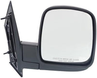 Set of 2 Front Mirror Manual Folding Non-Heated Textured Right Passenger & Left Driver Side Direct Replacement Compatible With 2003-2007 Chevrolet Express/Savana Van GM1320284